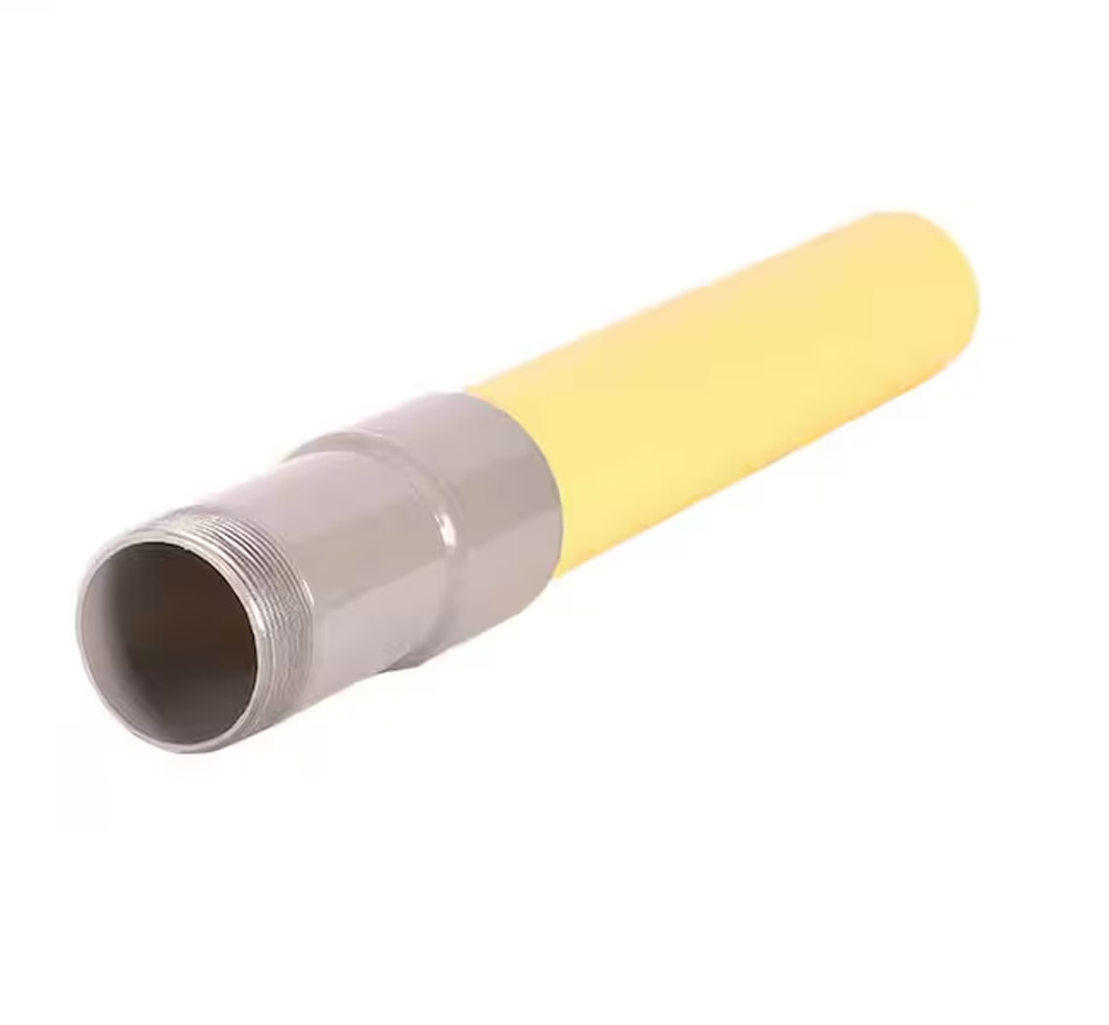 HOME-FLEX 1" MPT x 1" IPS DR11 Underground Yellow Poly Gas Transition Fitting
